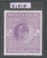 1911 2/6 Dull Grayish Purple SG 315   A Superb Extra Fresh U/M example with Certificate.. Cat £150+