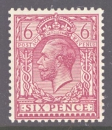 1912 Royal Cypher 6d Perf 14 U/M