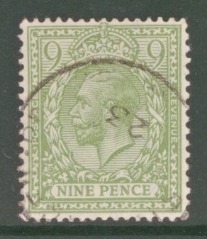 SG 393b 9d Pale Olive Green