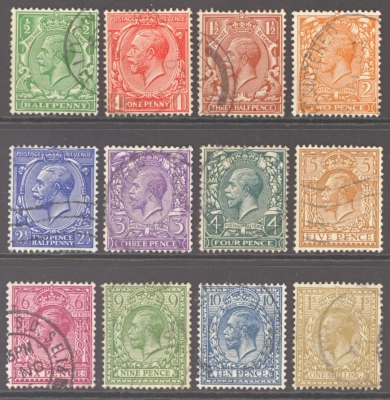 1924 Block Cypher set of 12 SG SG 418-29 