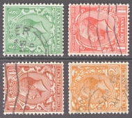 1924 Block Cypher Sideways Watermark Set of 4 SG SG 418a - 21b