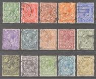 1912 Royal Cypher Set of 15 SG 351-95 