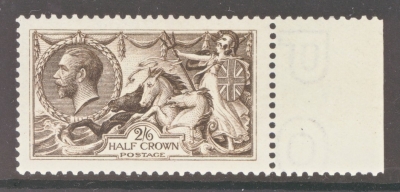 1913 2/6 Deep Sepia Brown SG 399 A Superb Extra Fresh Well Centred U/M marginal example. Cat £850