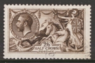 1913 2/6 Deep Sepia Brown SG 399 Superb Used