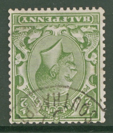 1913 ½d Multiple Cypher variety Inverted Watermark SG 397wi A Very Fine Used example (Unpriced in Gibbons)