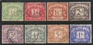 1912 Royal Cypher D1-8 Set of 8 F/U