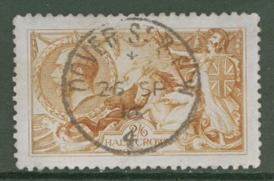 1915 2/6 Yellow Brown SG 406 A Very Fine Used example in a Bright shade