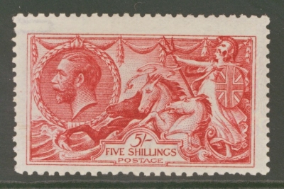 1915 5/- Bright Carmine SG 409 A Fresh U/M example.