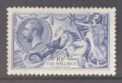 1918 10/- Dull Grey Blue SG 417 A Superb Fresh Well Centred U/M example