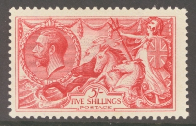 1918 5/- Rose Red SG 416 A Superb Fresh U/M example