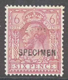 1924 6d Purple SG 426a overprinted Specimen Type 26. A Fresh Lightly M/M example. Cat £800