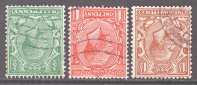 1924 Block Cypher Inverted Watermark Set of 3 SG SG 418i - 20i