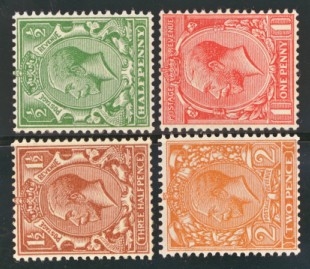 1924 Block Cypher Sideways Wmk Set M/M