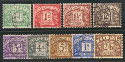 1924 Block Cypher D10-18 Set of 9 F/U