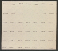 1924 A piece of Block Cypher Watermark paper overprinted cancelled for a block of 47 stamps