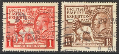 1925 Wembley Set Good-Fine Used Cat £100