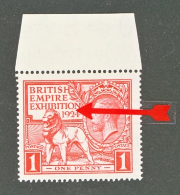 1924 1d Wembley variety tail to N SG 430b U/M