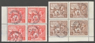 1925 Wembley Set SG 432-33  Fine Used Blocks of 4