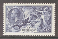 1934 10/- Indigo SG 452 A Superb Fresh well centred example