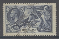 1934 10/- Indigo SG 452 A Fine Used example. Cat £80