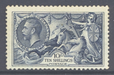 1934 10/- Indigo SG 452 A M/M example