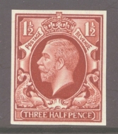 1934 1½d Colour Trial in Brown. A Superb Fresh U/M example