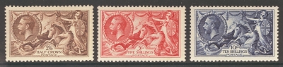 1934 2/6 - 10/-  Re-Engraved set SG 450- 52   A Superb Fresh U/M set with perfect centring