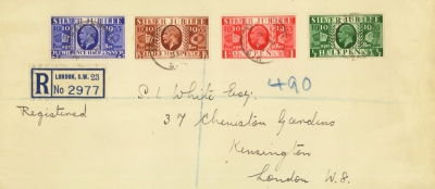 1935 Jubilee set on Neat FDC cover with London CDS