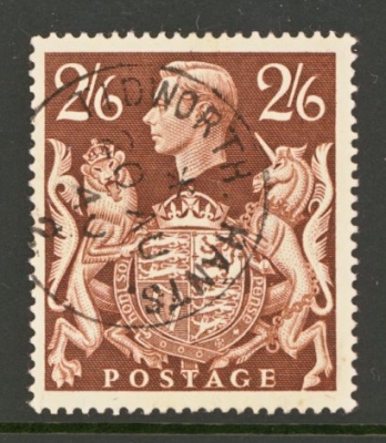 1939 2/6 Brown SG 476 VFU