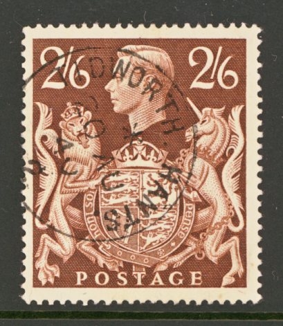 1939 2/6 Brown SG 476  VFU