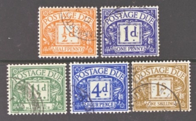 1951 New Colours D35-39 Set of 5 F/U