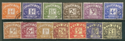 1959 Crowns wmk Dues SG D56 - 68 F/U