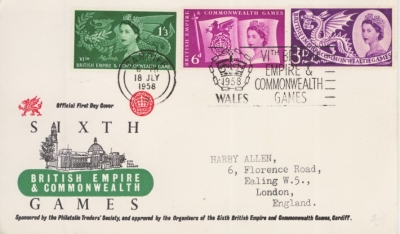 1958 Games on PTS cover with Barry Empire Games Village slogan