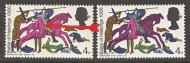 1966 4d Hastings 4d phosphor with Grey omitted SG 709pj  