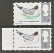 1966 4d Gull Bird variety Emerald Green omitted SG 696f