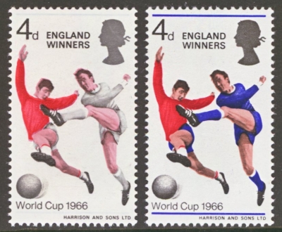 1966 4d England Winners SG 700 variety Missing Blue from Shirt, Shorts and socks