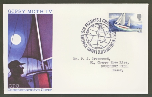 1967 Chichester on typed GPO cover Greenwich FDI