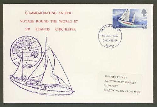 1967 Chichester on Stratford FDC with Chichester FDI