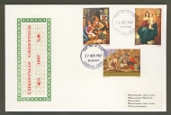 1967 Christmas on Stratford cover Double Dated Bethlehem FDI