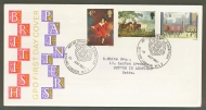 1967 Paintings on typed GPO cover Stamp Centre FDI