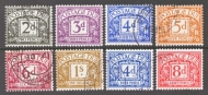 1968 No Watermark Dues SG D69 - 76 F/U