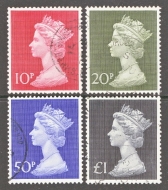 1970 Decimal High Value set SG 829 - 31b