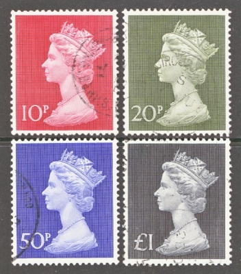 1970 Decimal High Value set SG 829 - 31b