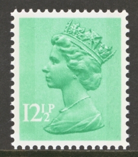 1971 12½p Machin  2  Band error