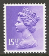 1971 15½p Machin left Band