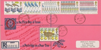 1977 Christmas set cancelled by Pear Tree CDS. Limited Edition of 250 covers. Cat £45