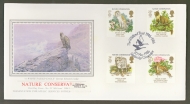 1986 Nature Europa on PPS Silk cover with Slimbridge FDI