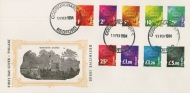 1994 Postage Due set on illustrated First Day Cover with COD - Surcharge Bedford CDS