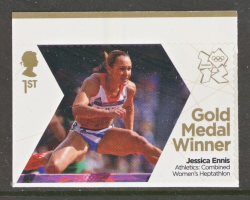 2012 1st Gold Medal Winners  1st Jessica Ennis variety Missing Phosphor SG 3353b  A Fresh U/M example 