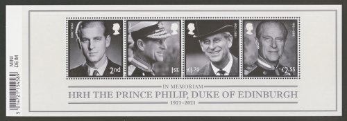 2021 Prince Philip M/S Barcode 